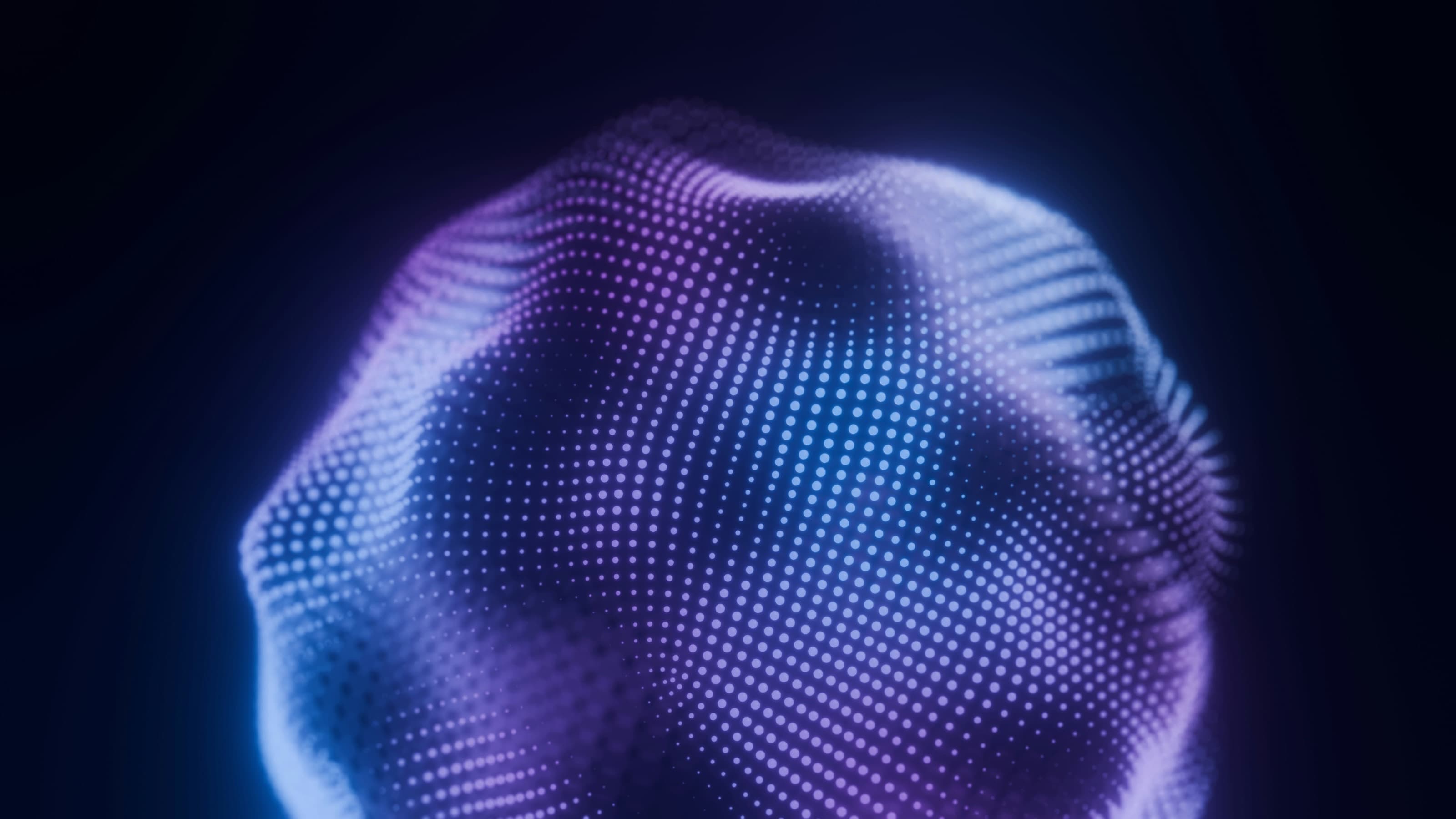 Luminous data sphere — your memory, portable and always yours.